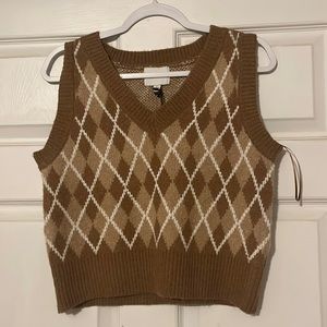 Knitted sweater vest